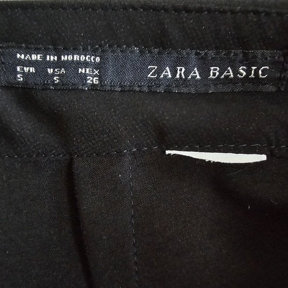 Zara Black double Asymmetrical Mini Skort - Picture 7 of 9